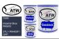 Preview: Saab, Imperial Blue Metallic, 37U / WA403P / GAP: 1L Lackdose + 1L Klarlack + 500ml Härter - Set, von ATW Autoteile West.